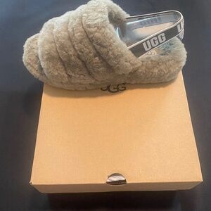 Ugg Fluff Yeah Slide ‘green’ women’s size 10